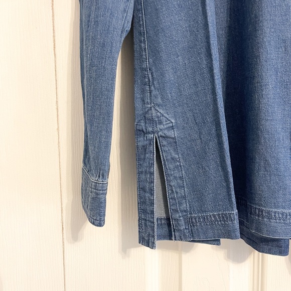 NWOT Betabrand Button Down Chambray - Picture 3 of 5